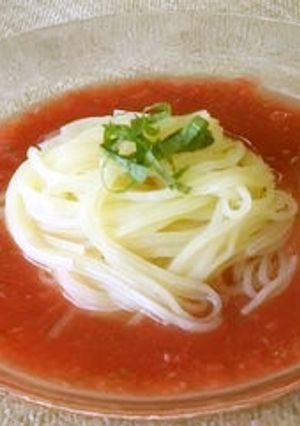 夏のランチに♪かんたんガスパチョ麺-レシピのメイン写真