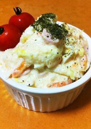 ★簡単♪白菜入りタラコポテトサラダ★*。-レシピのメイン写真