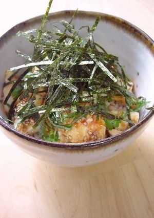 シソのせ豆腐ユッケ丼。-レシピのメイン写真