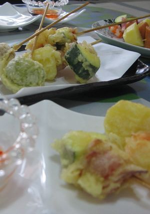 簡単おいしい串天♪と揚げ饅頭＾＾-レシピのメイン写真