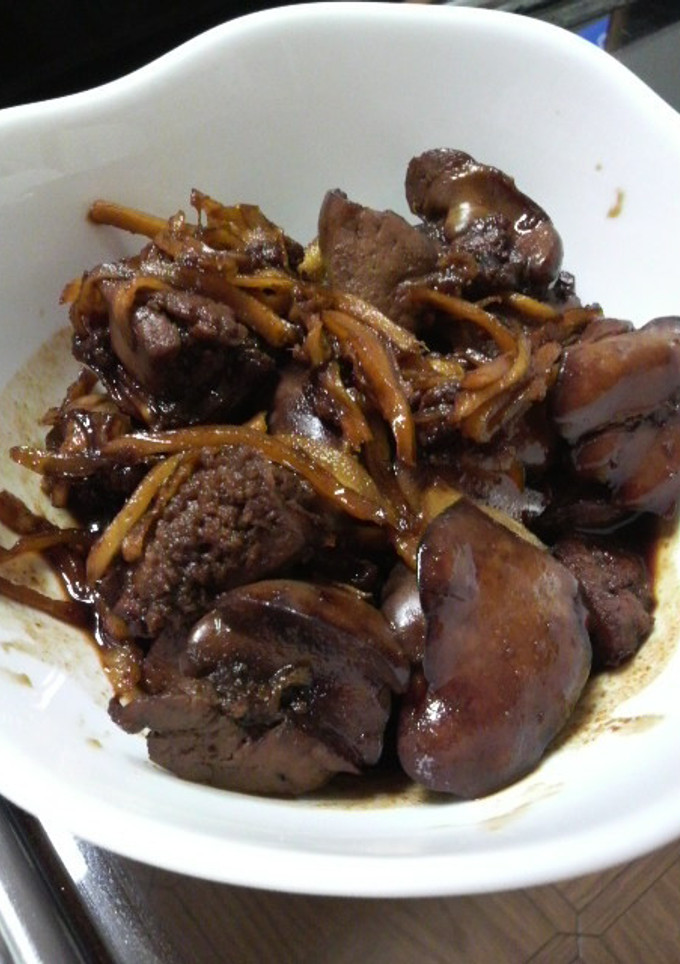 鰻のﾀﾚで!簡単!鶏の肝煮-レシピのメイン写真