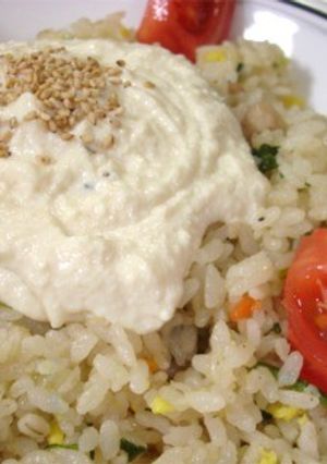 塩だれ豚とろカルビめしで「豆腐炒飯」-レシピのメイン写真