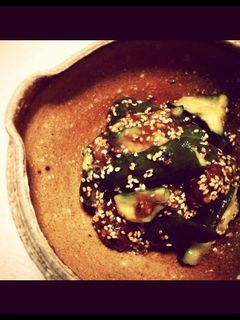 たたき胡瓜の梅胡麻和え-レシピのメイン写真