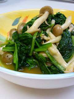 しめじ&ほうれん草のポン酢炒め-レシピのメイン写真