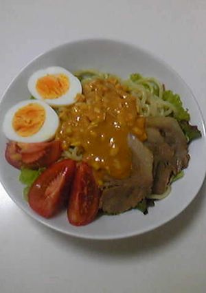 サラダらーめん味噌ごまダレ-レシピのメイン写真