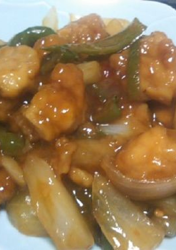 惣菜の鶏から揚げを使った酢豚風-レシピのメイン写真