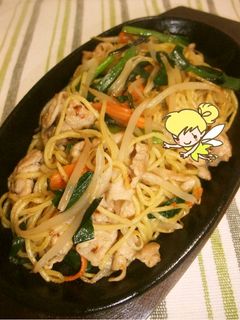 夏にぴったり☆ニラとにんにくの塩焼きそば-レシピのメイン写真