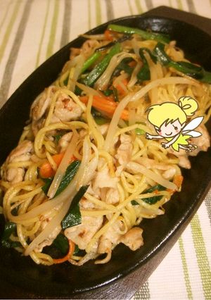 夏にぴったり☆ニラとにんにくの塩焼きそば-レシピのメイン写真