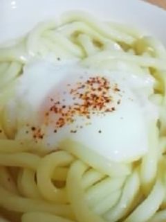 材料3つ★温玉つくって★冷やし素うどん★-レシピのメイン写真