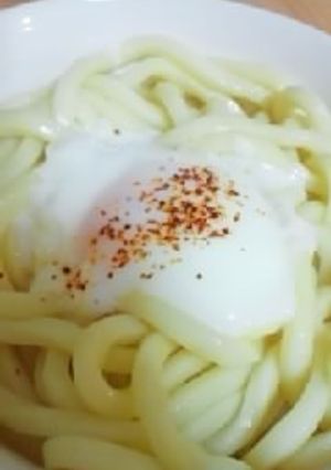 材料３つ★温玉つくって★冷やし素うどん★-レシピのメイン写真