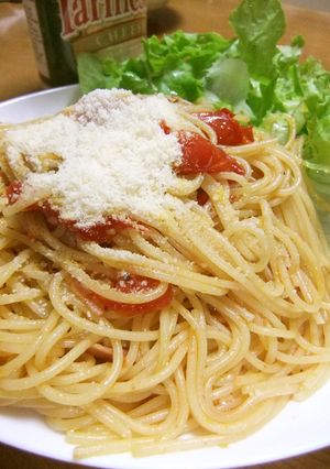 激うま☆完熟トマトのペペロンチーノ♡簡単-レシピのメイン写真