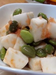 簡単♪枝豆とはんぺんのたらこ和え-レシピのメイン写真