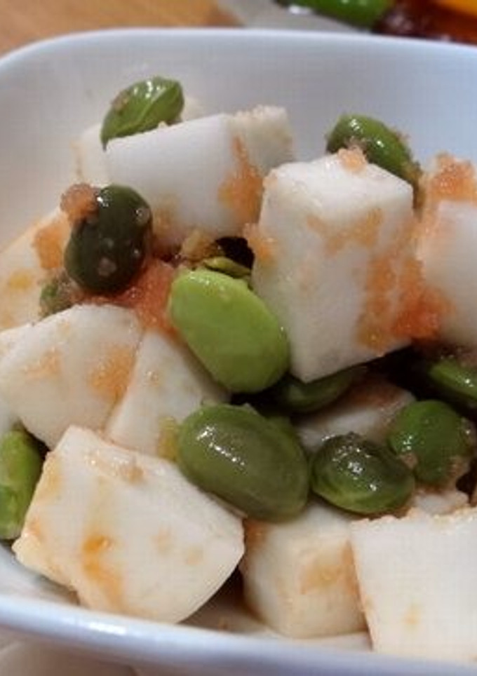 簡単♪枝豆とはんぺんのたらこ和え-レシピのメイン写真