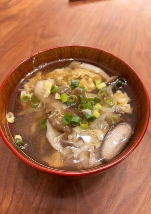 簡単！すぐできる！きのこのかき卵汁-レシピのメイン写真