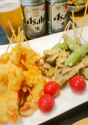 揚げパーで串天ビールと一緒に(´∀｀*)-レシピのメイン写真