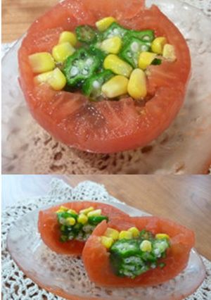 夏にぴったり★トマトのゼリー寄せ-レシピのメイン写真