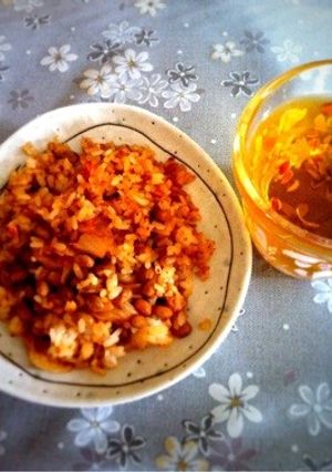 納豆キムチチャーハン-レシピのメイン写真