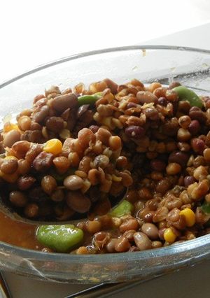 レンズ豆(レンティル)豆色々★和風サラダ-レシピのメイン写真
