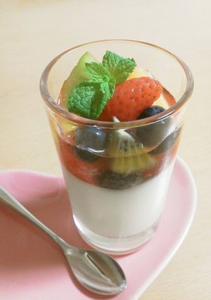 フルーツいっぱい杏仁豆腐-レシピのメイン写真