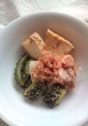 ＜覚書＞ゴーヤと豚肉の味噌煮込み-レシピのメイン写真