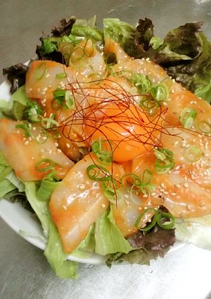 イカで塩？ユッケ丼-レシピのメイン写真
