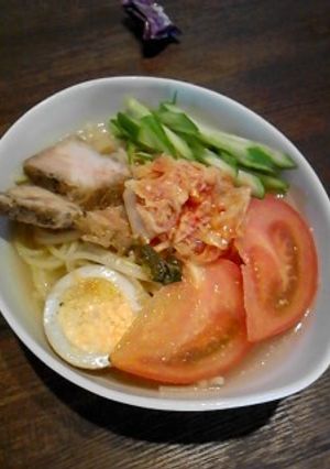 パスタ DE　ビックリなんちゃって冷麺-レシピのメイン写真