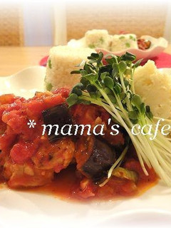 チキンと夏野菜のトマトソース煮込み*-レシピのメイン写真