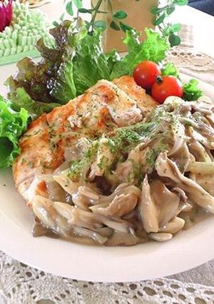 チキンソテーの舞茸ソース-レシピのメイン写真