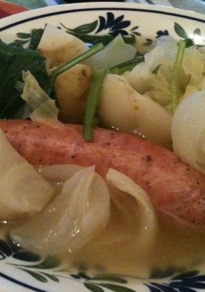 野菜とソーセージのスープ　-レシピのメイン写真
