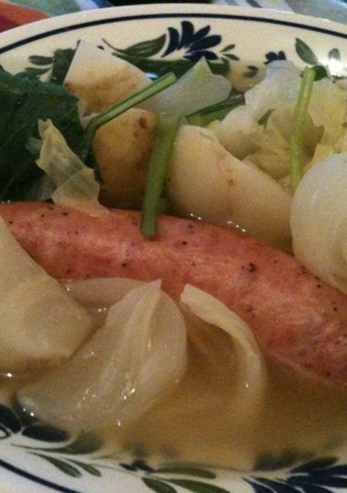 野菜とソーセージのスープ　-レシピのメイン写真