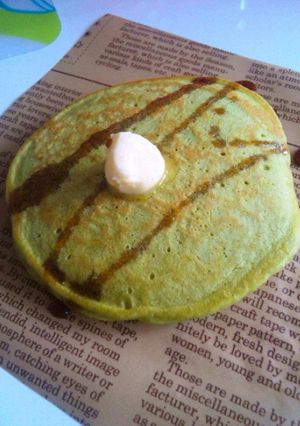 ◆抹茶黒みつホットケーキ◆-レシピのメイン写真