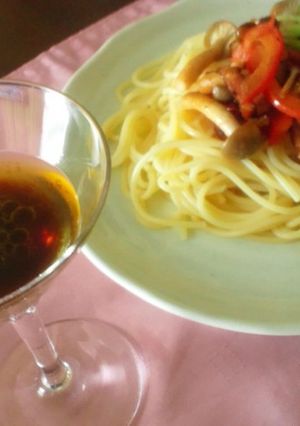 冷製パスタ　～しょうゆドレッシング風味～-レシピのメイン写真