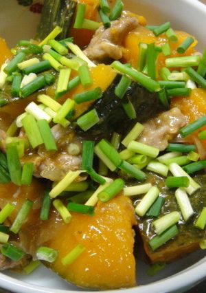 調味料２つだけのブゥーちゃんかぼちゃ煮♪-レシピのメイン写真