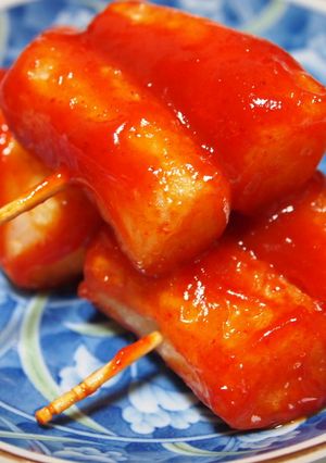韓国のおやつ☆トッコチ（떡꼬치・揚げ餅）-レシピのメイン写真