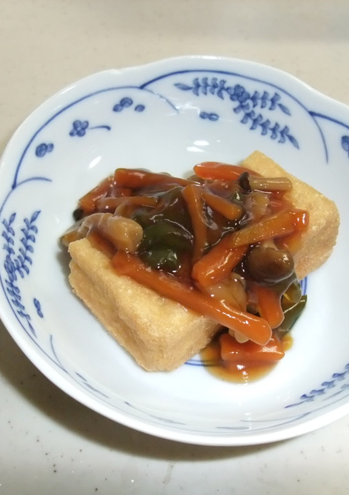 簡単☆絹厚揚げの野菜あんかけ-レシピのメイン写真