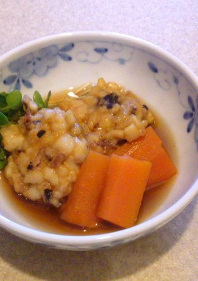 もちもちいかだんごの煮物-レシピのメイン写真