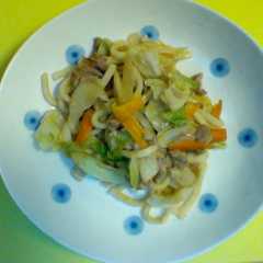 รูปของ １０分でできる　簡単　焼うどん
