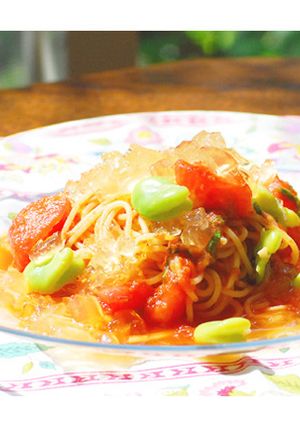 冷製パスタのコンソメジュレ-レシピのメイン写真