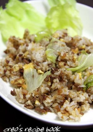 肉味噌とレタスの炒飯-レシピのメイン写真