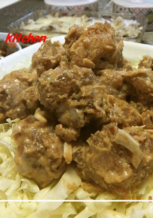 豚こま肉のピリ辛ゴマ味噌絡め-レシピのメイン写真