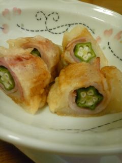 オクラベーコンの天ぷら-レシピのメイン写真