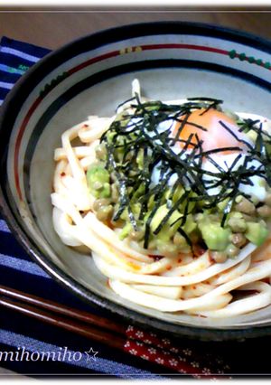 食べラーで✿アボカド納豆うどん-レシピのメイン写真