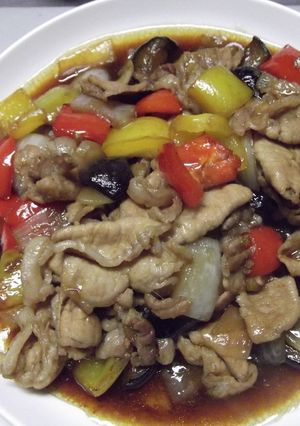 夏野菜と豚肉のこってり炒め-レシピのメイン写真