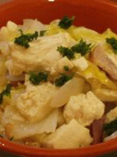 豆腐とキャベツとベーコンの煮込み-レシピのメイン写真