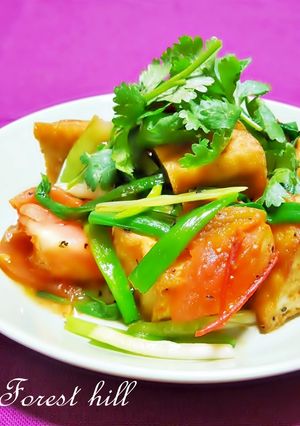 ベトナム家庭料理☆厚揚げとトマトの炒め物-レシピのメイン写真