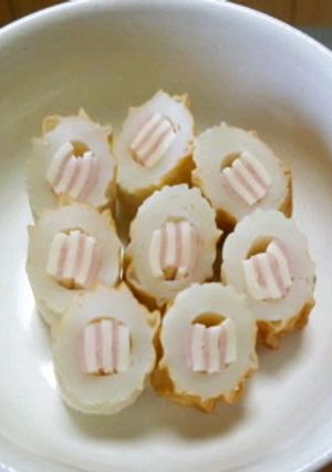 簡単★お弁当のおかず♪ハムチーズちくわ-レシピのメイン写真