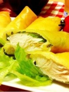 ささみと梅しその春巻き*-レシピのメイン写真