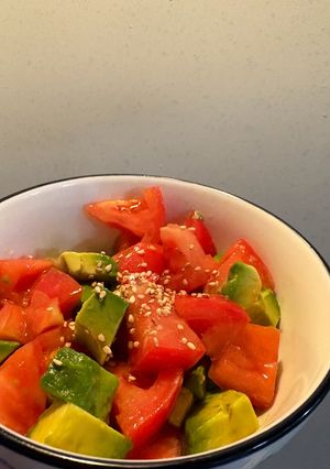 アボカドとトマトのにんにくわさび醤油🥑🍅-レシピのメイン写真