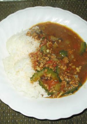 夏の定番に!簡単ゴーヤキーマカレー★-レシピのメイン写真