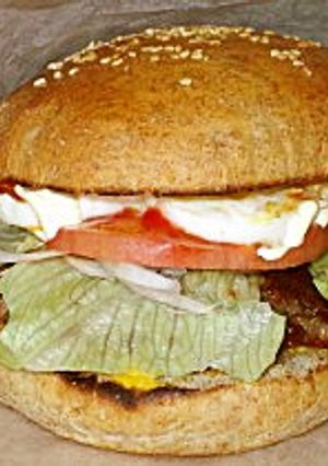 ＨＢでパンから手作り！ハンバーガー-レシピのメイン写真